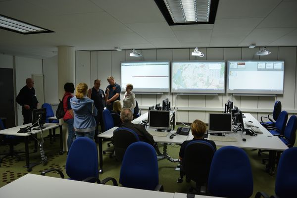 Einblick in die Arbeit in einem Stabsraum.